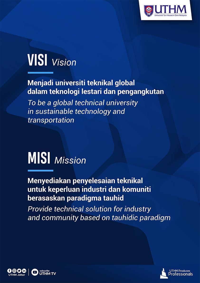 Poster Visi Misi Baharu UTHM 2021